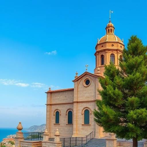 Catedral de Mallorca con el mar al fondo