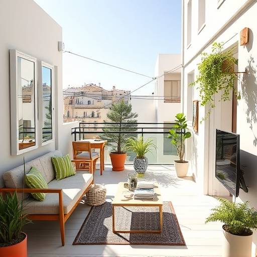Estudio moderno con terraza en Alicante, ideal para parejas