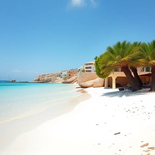 Playas de arena blanca en Ibiza