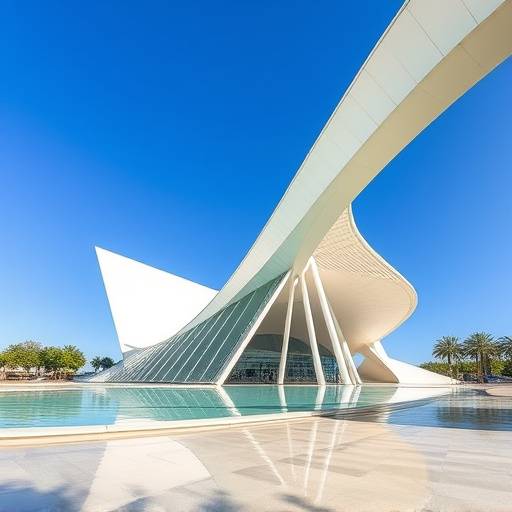 Vista de la Ciudad de las Artes y las Ciencias en Valencia